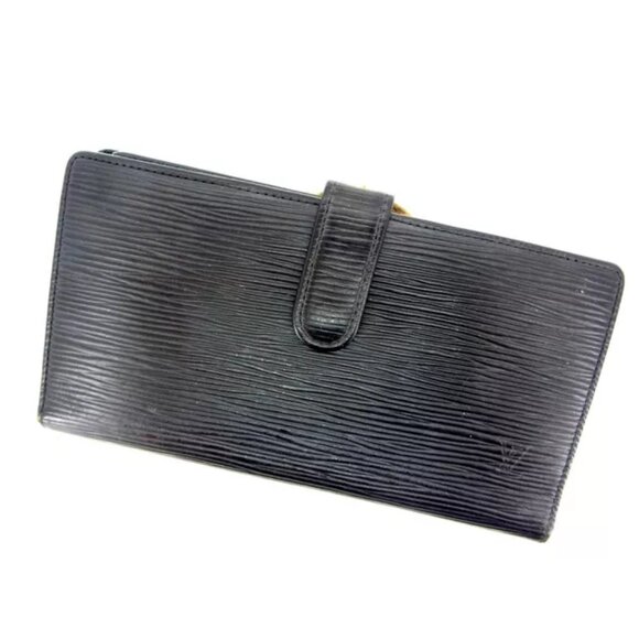 Louis Vuitton Wallet Purse Coin purse Epi Black Woman Authentic Used - Picture 1 of 5